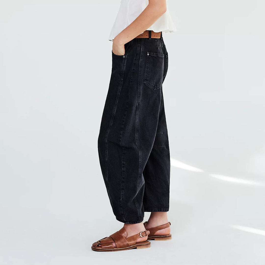 Salomé™ - Komfortable Jeans med Bred Pasform