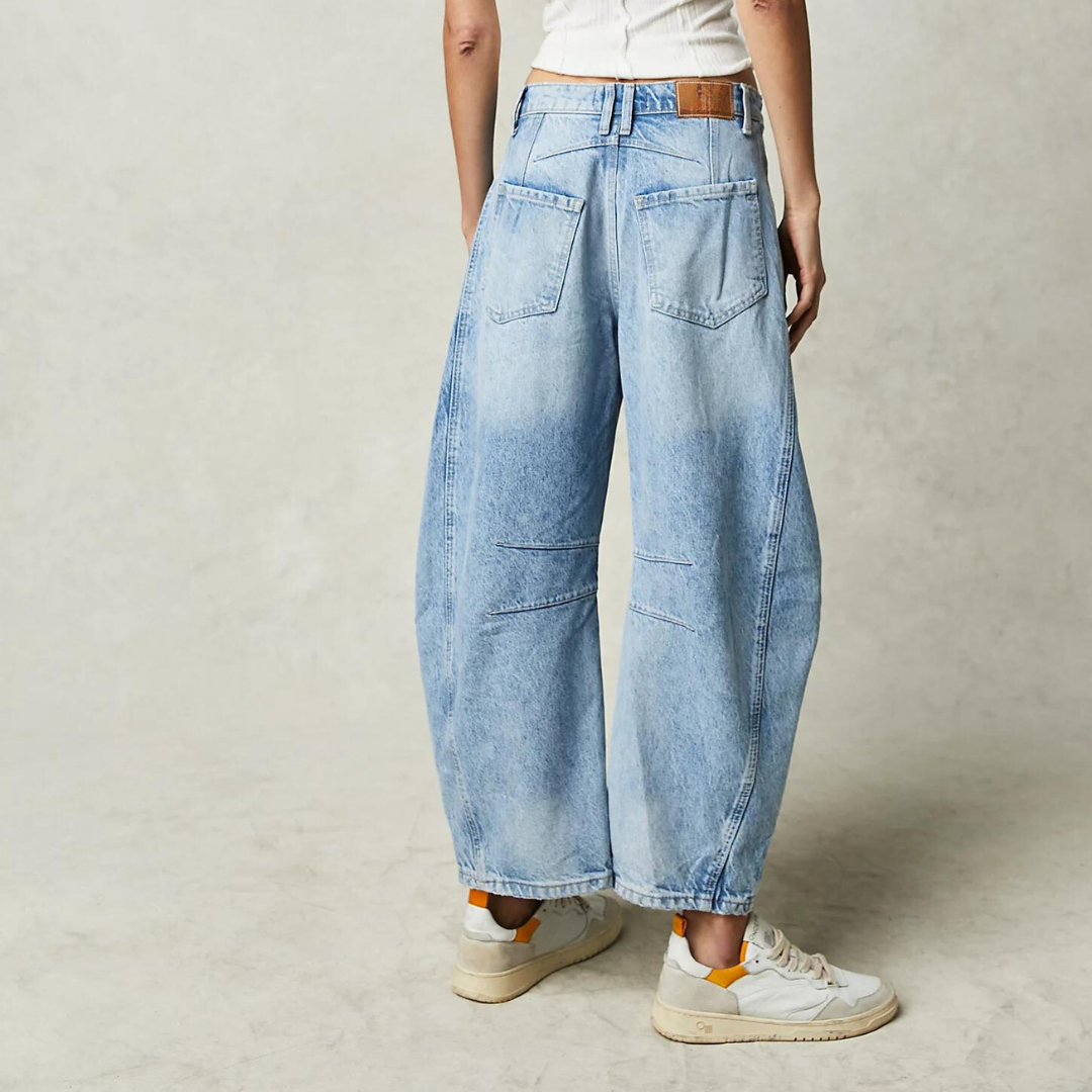 Salomé™ - Komfortable Jeans med Bred Pasform