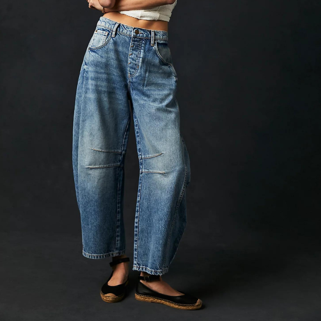 Salomé™ - Komfortable Jeans med Bred Pasform