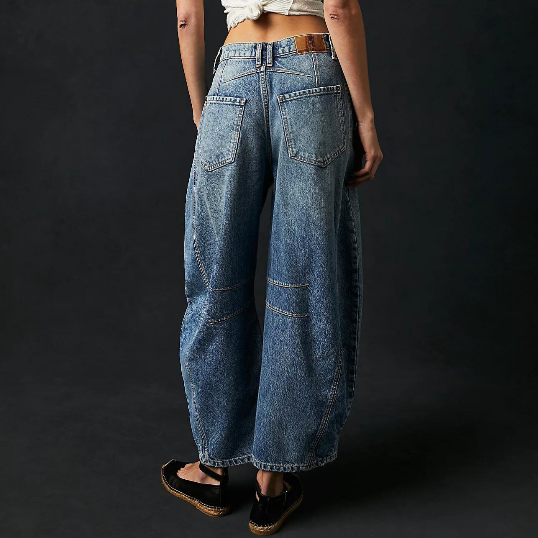 Salomé™ - Komfortable Jeans med Bred Pasform