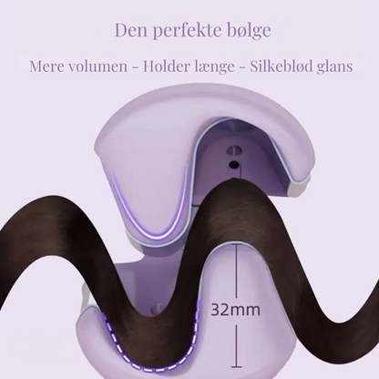 Wavy Krøllejern - Strandlook + Gratis Hårklips