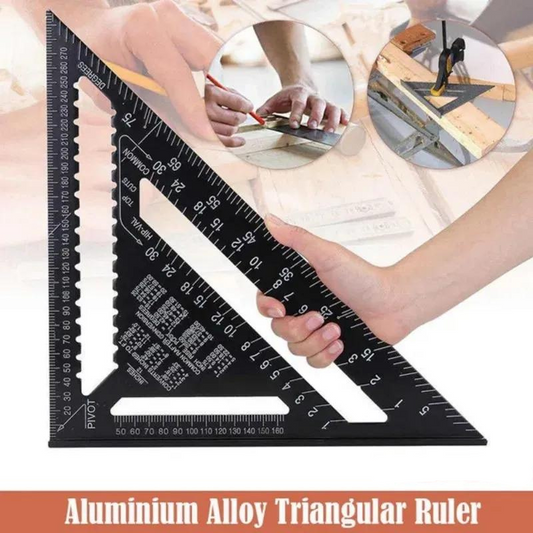 TriangleRuler - Aluminiumlegering Trekant Lineal til Træbearbejdning