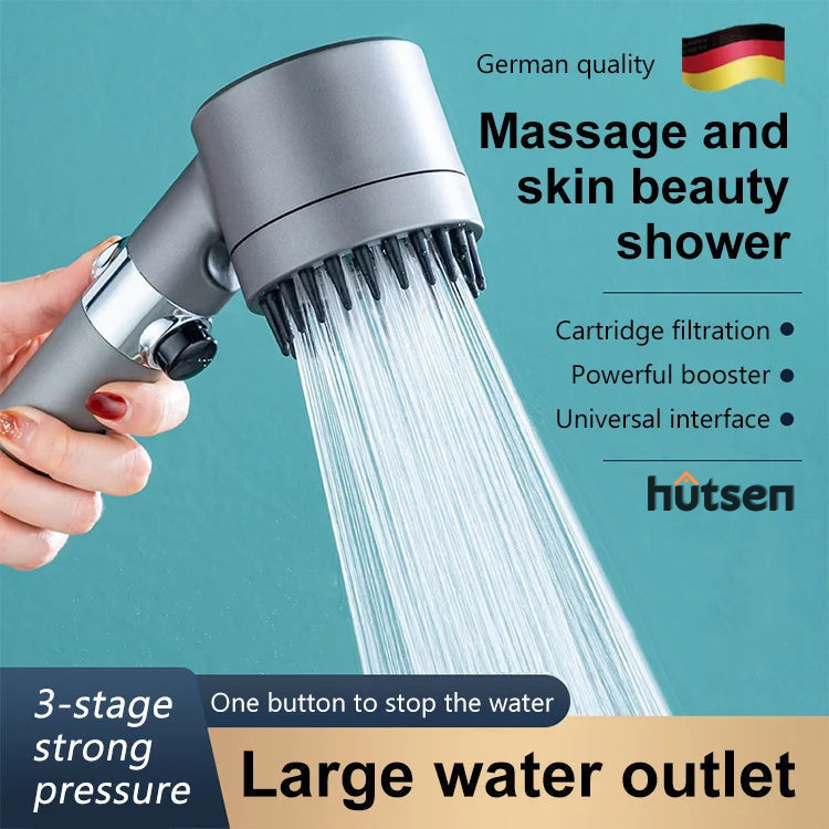 Borhe® Bruser - 4 i 1 Massage og Hudpleje Multifunktionel Brusehoved